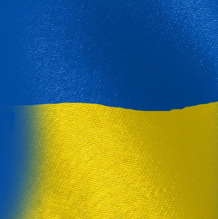 Grafika z flagą Ukrainy